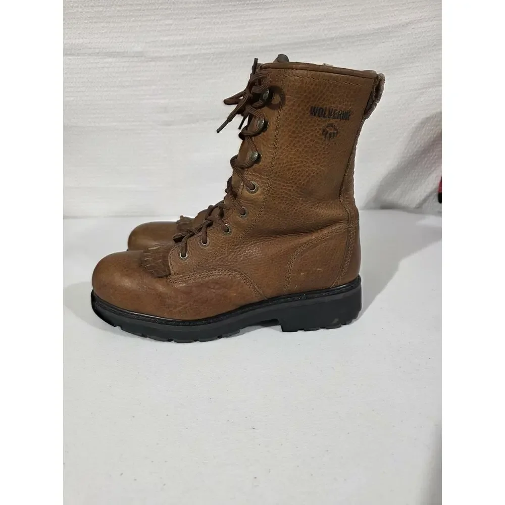 Wolverine Herrin W08393 Steel Toe EH Brown Leather 8